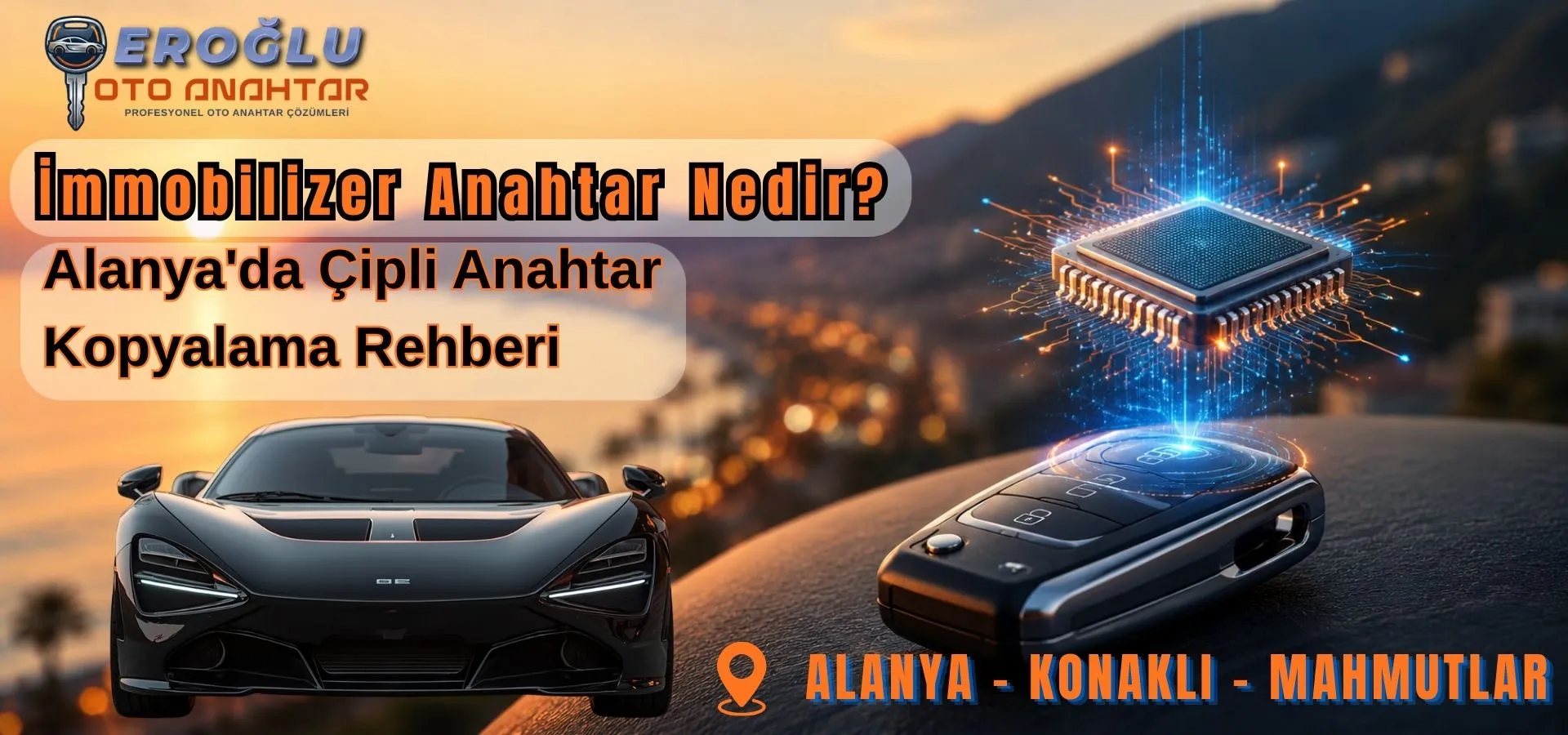 İmmobilizer Anahtar Nedir? Alanya'da Çipli Anahtar Kopyalama Rehberi